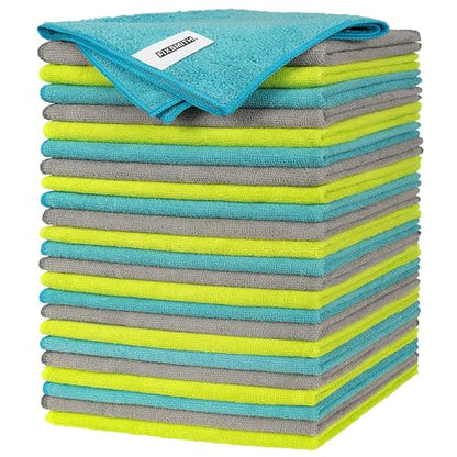 Microfiber Cleaning Cloth (24pk / 3 Colors Assorted)