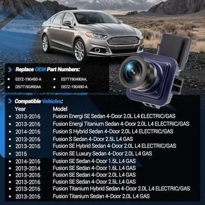 Backup Camera Compatible with Ford Fusion 2013 (ES7Z-19G490-AA)