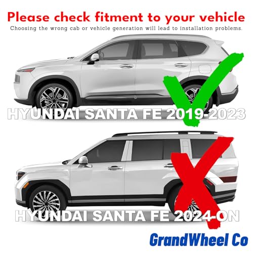 Window Deflectors Smoke Tinted in (For Santa Fe 19-23)