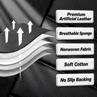 For Honda CR V CRV 2017 (#081 black / 1. CR-V 2017-2026-5 Seat Covers Set Custom Fit)