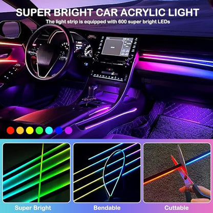 Acrylic Interior Car LED Strip Lights