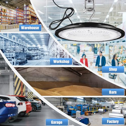 4 Pack 240W UFO Led High Bay Light Fixture
