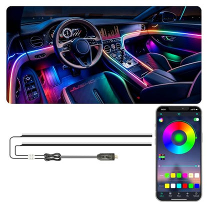 Interior Car LED Strip Lights (2 Pieces)