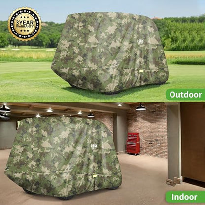650D Golf Cart Cover for 2 (Camouflage / L-For 2/2+2/4 Passengers Cart)