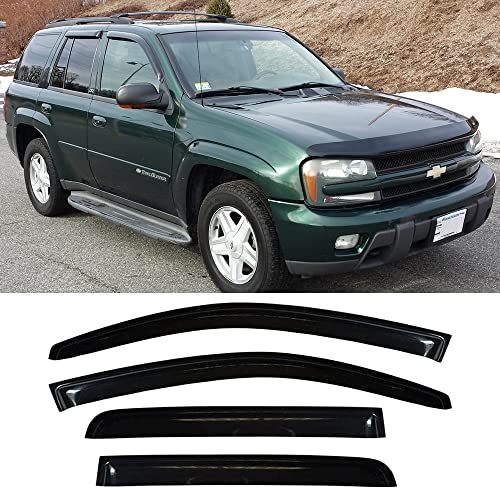 Window Visors Rain Guards for 2002 (2002-2009 Trailblazer/Envoy,)