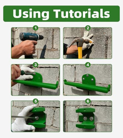 Backpack Blower Rack with Tube Hook (Green 1 Pack)