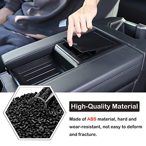 Car Armrest Hidden Storage Box for 2022 (Matte Black)