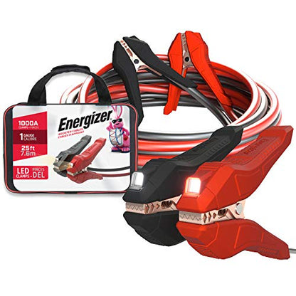 Jumper Cables for Car Battery with Built (25-Feet (1-Gauge))