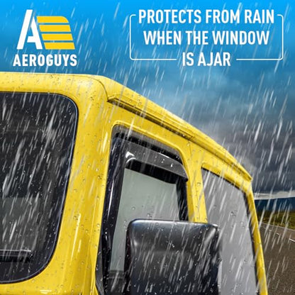 Extra Durable Window Deflectors in (For Jeep Wrangler 18-26 JL)
