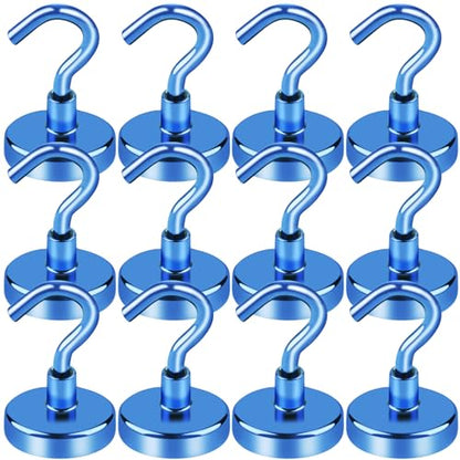 Magnetic Hooks Magnet Hook for Cruise Cabins 85LBS (Blue / 0.98in)