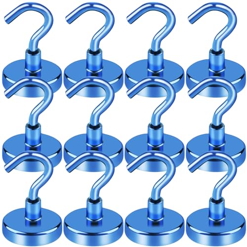 Magnetic Hooks for Ornament Party Magnet Hook 85LBS (Blue / 0.98in)