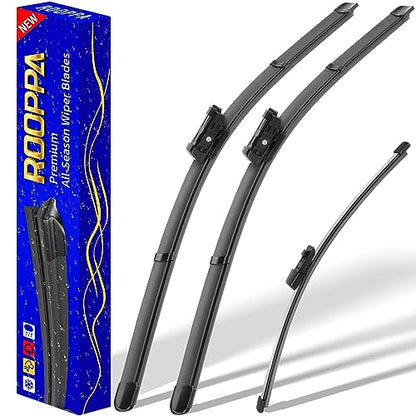 3 Wipers Fits Volkswagen Golf (26"/18"/11")