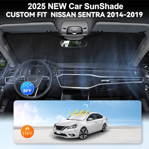 Windshield Sunshade for Nissan Sentra 2013 2014 (Fit Sentra 14-19)