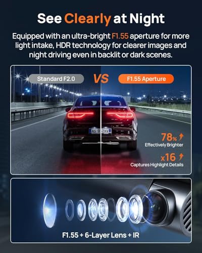 4K Dash Cam Front and Rear (A800SE-1)