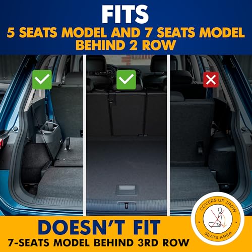 Premium Cargo Liner for Volkswagen Tiguan 5 & 7 Seat Models Trunk Layout Behind 2 Row 2018 (Behind 2rd row)
