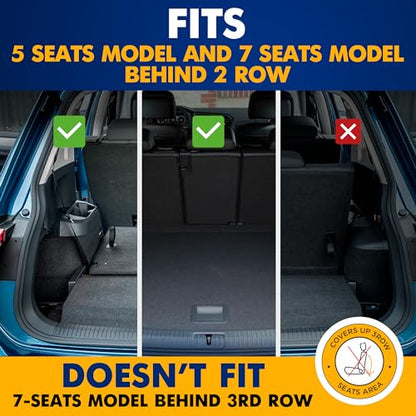 Premium Cargo Liner for Volkswagen Tiguan 5 & 7 Seat Models Trunk Layout Behind 2 Row 2018 (Behind 2rd row)