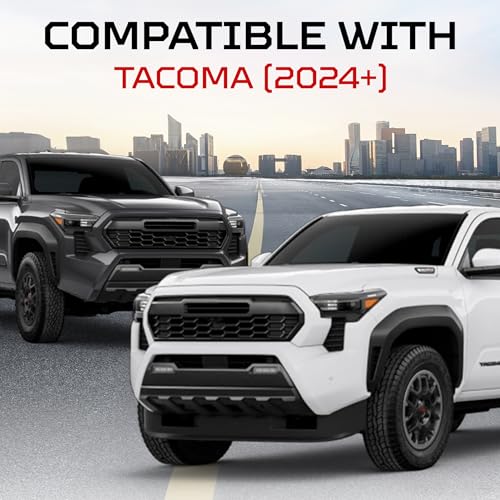 Oversize Cup Holder Compatible with Toyota Tacoma 2024+ (Lunar Rock/Black)