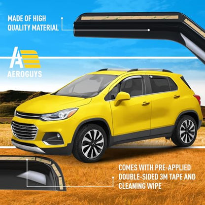 Extra Durable Window Deflectors in (For Chevy Trax 14-22)