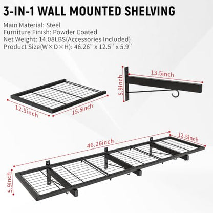 2 Pack Garage Wall Shelves (A-2 PACK)