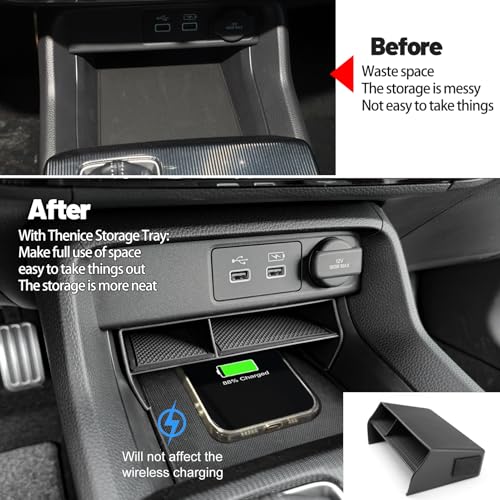 3PCS Car Interior Organizers for Honda Civic 2022 (Center, Armrest, Hidden Box)
