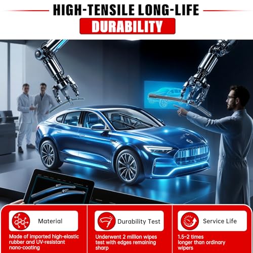 3 Pack Windshield Wiper Blades Replacement for Nissan Rogue Sport 2017 (28"/18"/12")
