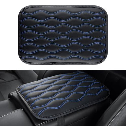 Car Center Console Cover (blue-line)