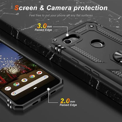 for Google Pixel 3A XL Case with Screen Protector (Black / Google Pixel 3A XL)
