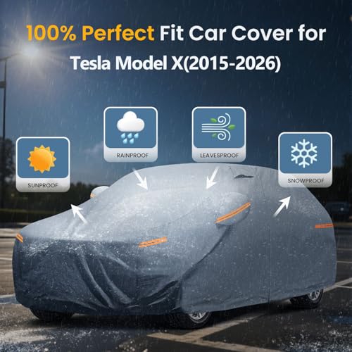 Waterproof Tesla Model X (Sedan Car Cover / Custom Fit Tesla Model X)