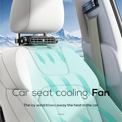 Upgrade Car Seat Cooling Fan (A-Black)