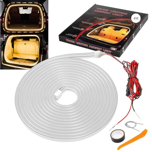 LED Lights for Car Trunk (4M/158in-Dynamic Flowing / Warm White)