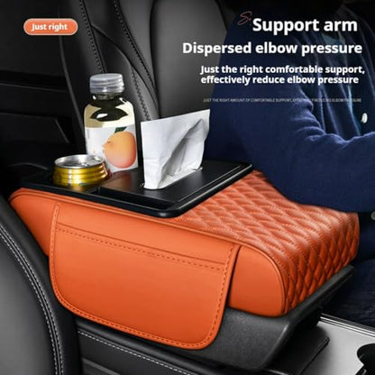 Center Console Cover Organizer (Water Ripple / rose-tinted)