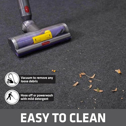 Garage Floor Runner Mat (18' x 2'6" (1-Pack) / Charcoal)