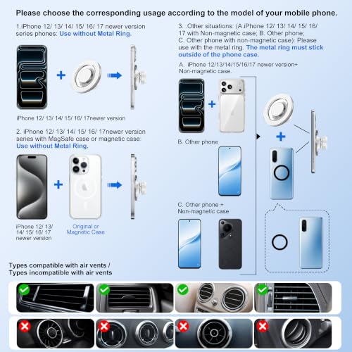 for MagSafe Car Mount (White)