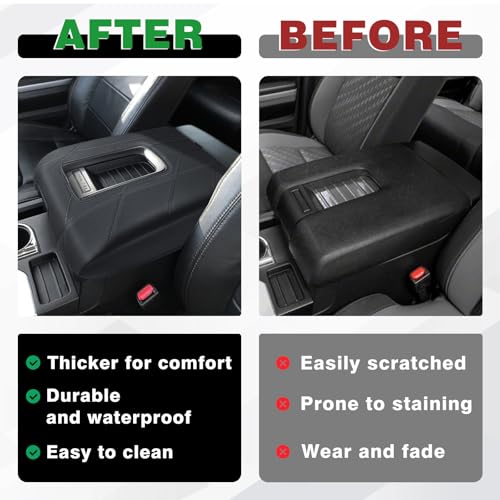 Armrest Cover for Toyota Tundra 2014 (10) 14-21 |Tundra| Bucket Seat, +Thick)