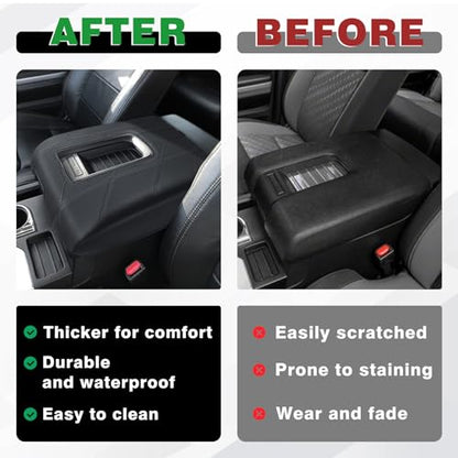Armrest Cover for Toyota Tundra 2014 (10) 14-21 |Tundra| Bucket Seat, +Thick)