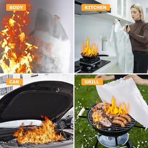 Emergency Fire Blanket (Fiberglass-2pack)