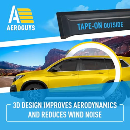 Extra Durable Window Deflectors Tape (For Honda Pilot 16-22)