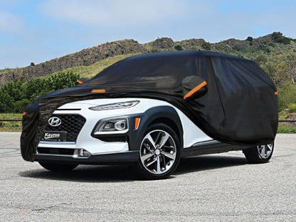 7 Layers Waterproof SUV Car Cover for Hyundai Kona 2017 (PE-Black / Custom Fit Hyundai Kona)
