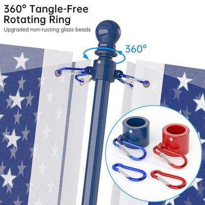 Flag Pole Upgraded Bracket (Blue&White&Red)
