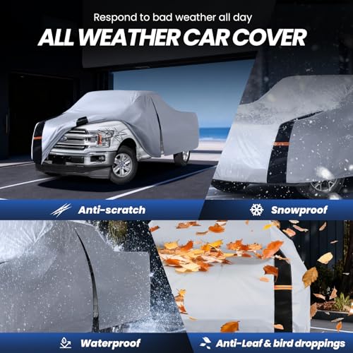 Multi Layer Ford F150 Truck Cover (W.Fit F-150(1997-2026) Regular Cab LB / White Truck Cover)