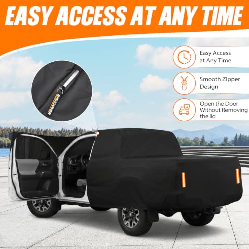 Car Cover for Chevy Silverado 1500 Crew Cab 6.6 ft Bed 2000 (Black / for Chevy Silverado 1500 Crew Cab 6.6ft 2000-2023)