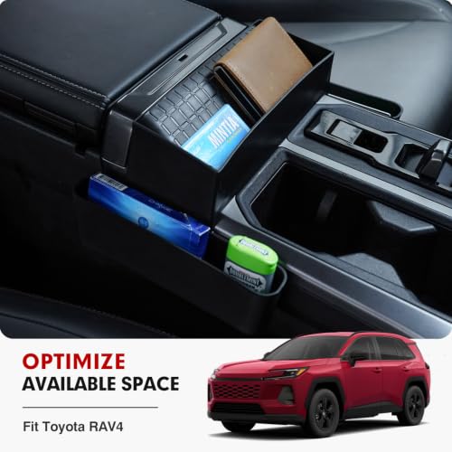 Center Console Sunglasses Holder for 2026 Toyota RAV4 Accessories (2026 Toyota RAV4-Side Tray)