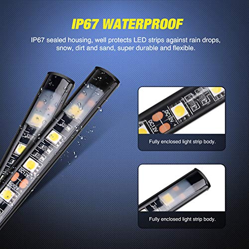 3PCS 60 Inch Truck Bed Light Kit 270 LEDs (White / Truck Bed Light Strip)