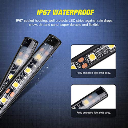 3PCS 60 Inch Truck Bed Light Kit 270 LEDs (White / Truck Bed Light Strip)