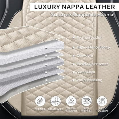 Car Seat Covers Full Set (2 PIECE / White)