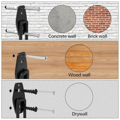 Garage Wall Hooks 14 Pack (Red / 14)