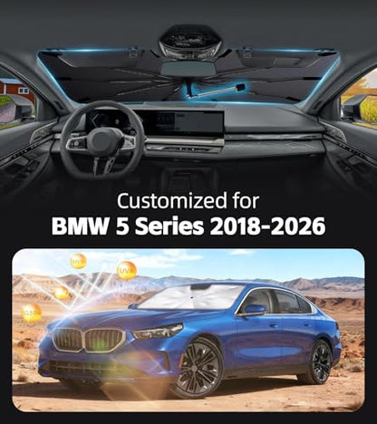 Windshield Sun Shade for BMW 5 Series 2018 (Fit for BMW 5 Series 2018-2026)