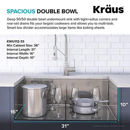 Kore™ Workstation 33 (Stainless Steel / 33 inch / Sink and Garbage Disposal 3/4 HP)