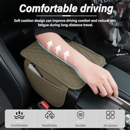 Car Center Console Cover (beige)