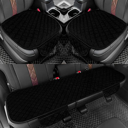 Car Seat Covers Universal Seat Covers for Car Accessories with Storage Pockets (Black)